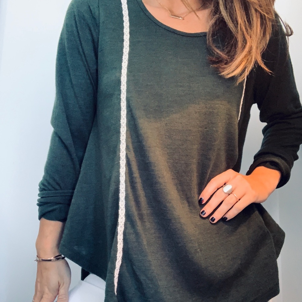 Navy Green - fall sweater!